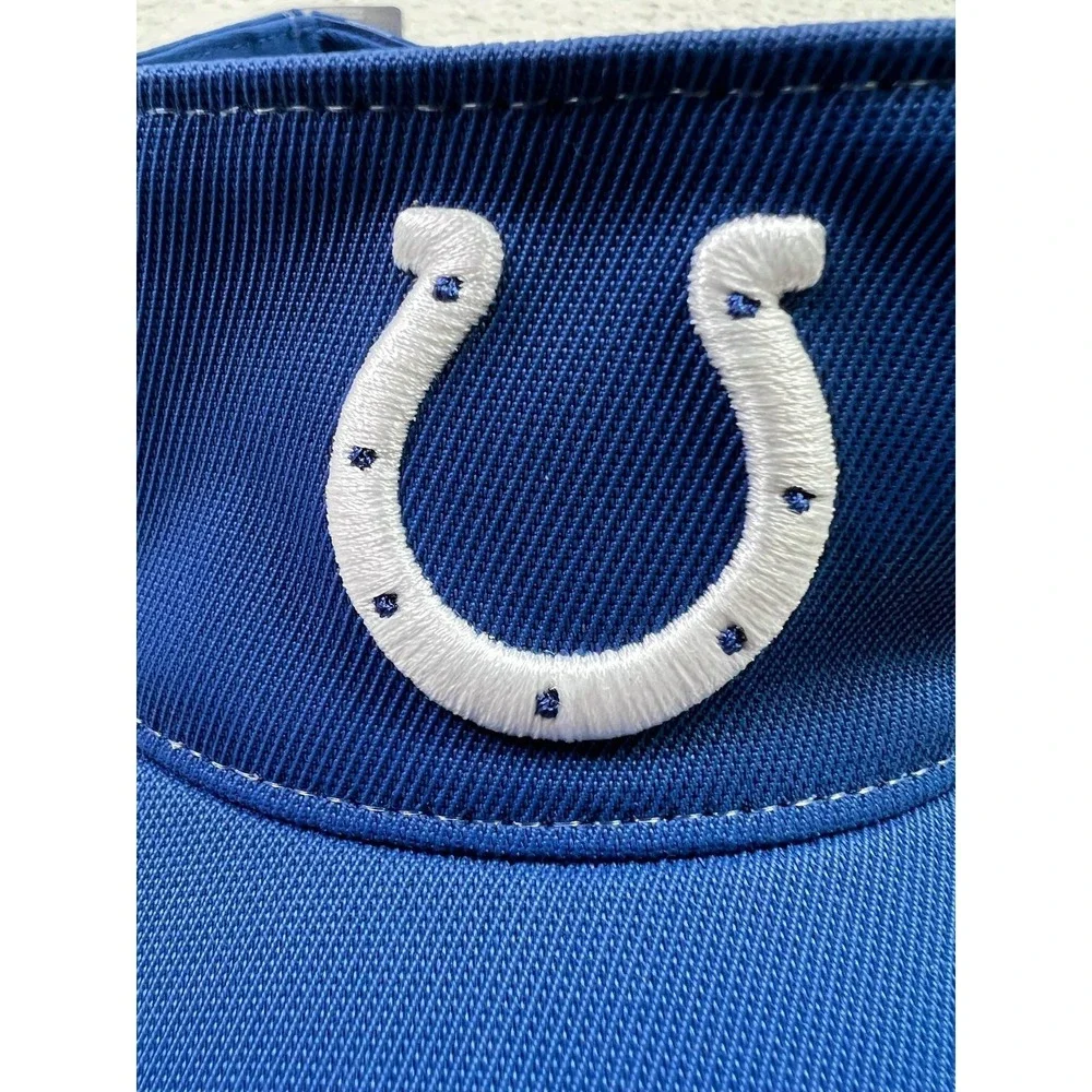 Indianapolis Colts Hat Visor Strap Back Mens One‎ Size NFL Authentic Sideline